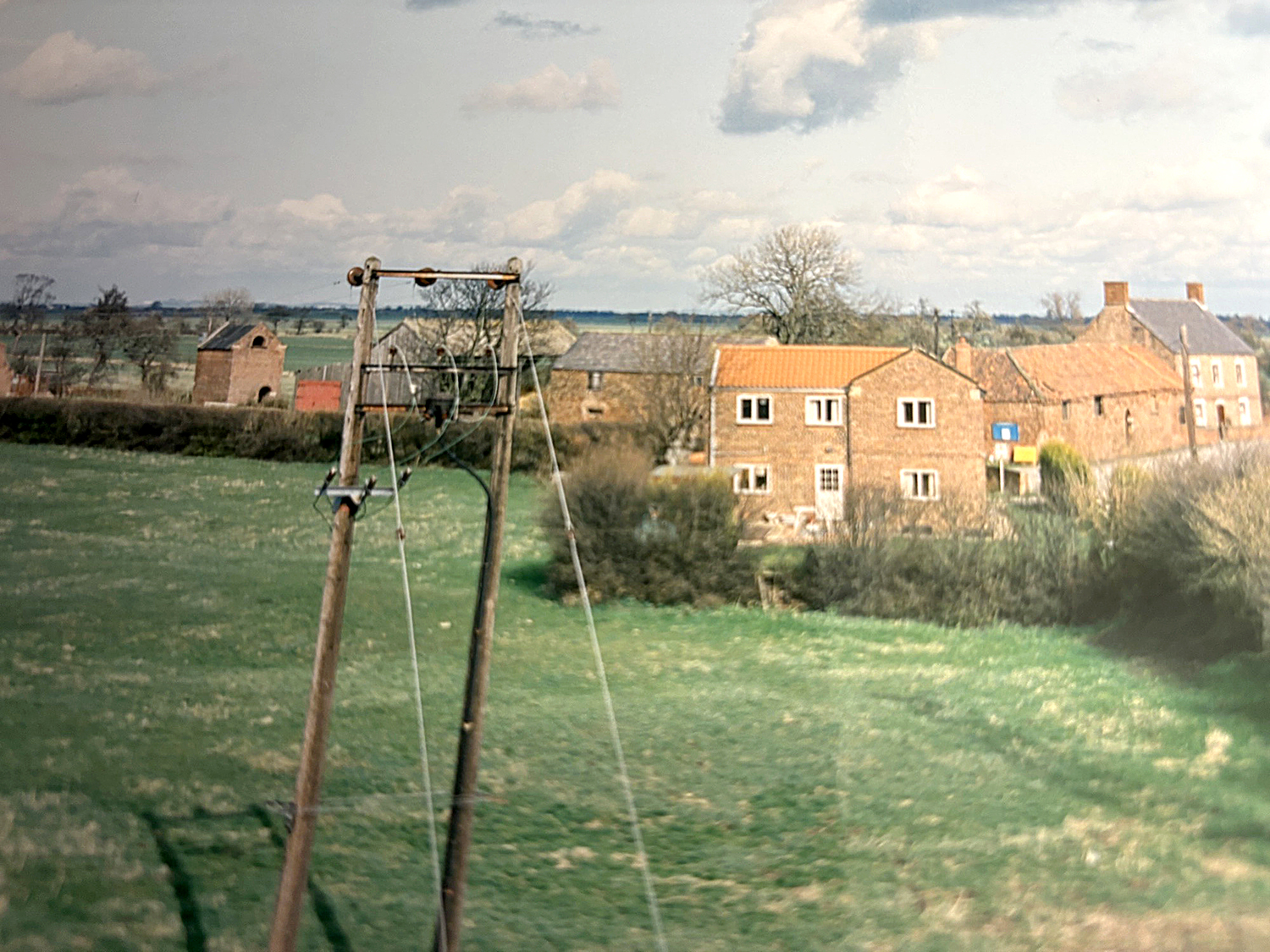 View from the new link road A645 circa 1988